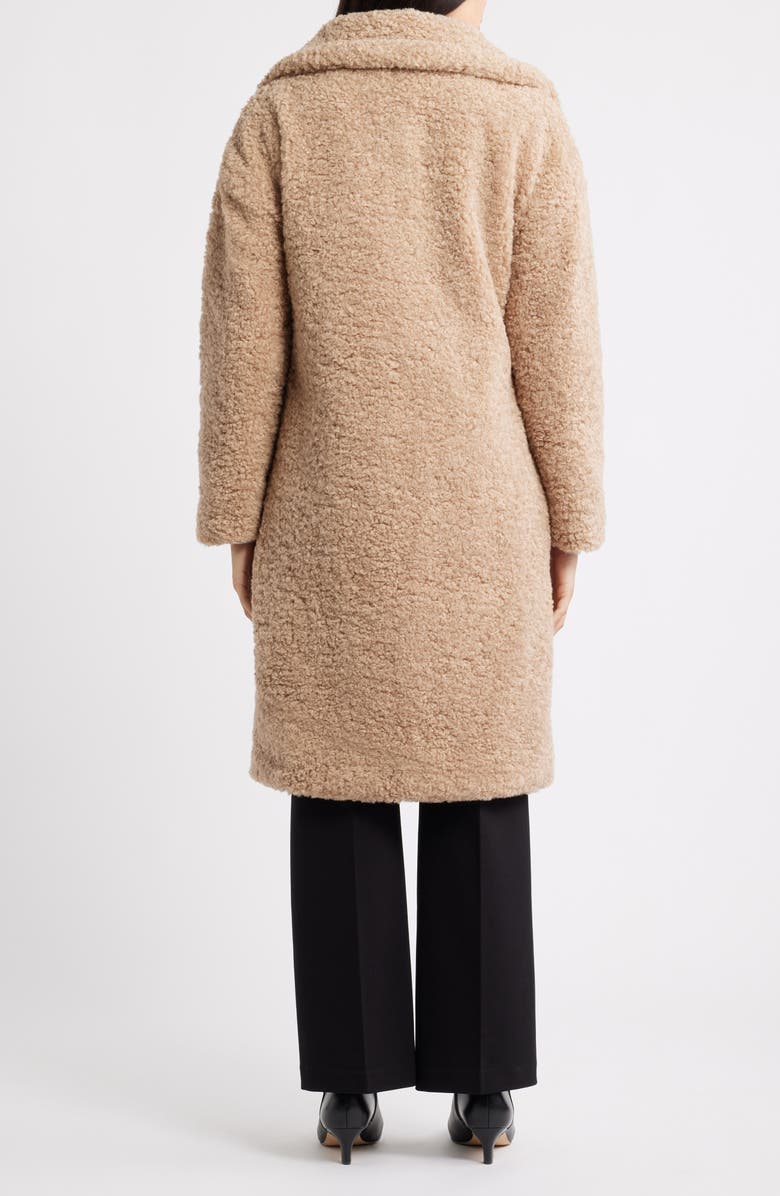 BCBG Long Teddy Coat, Alternate, color, Oatmeal