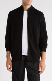 Elie Tahari Full Zip Jersey Sweater