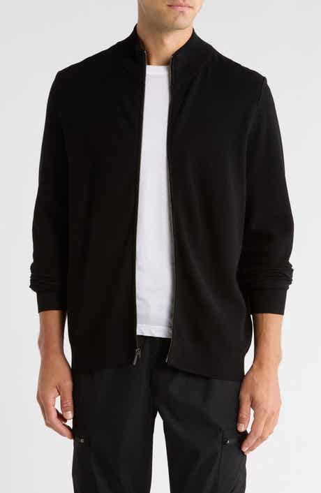 Elie Tahari Full Zip Jersey Sweater
