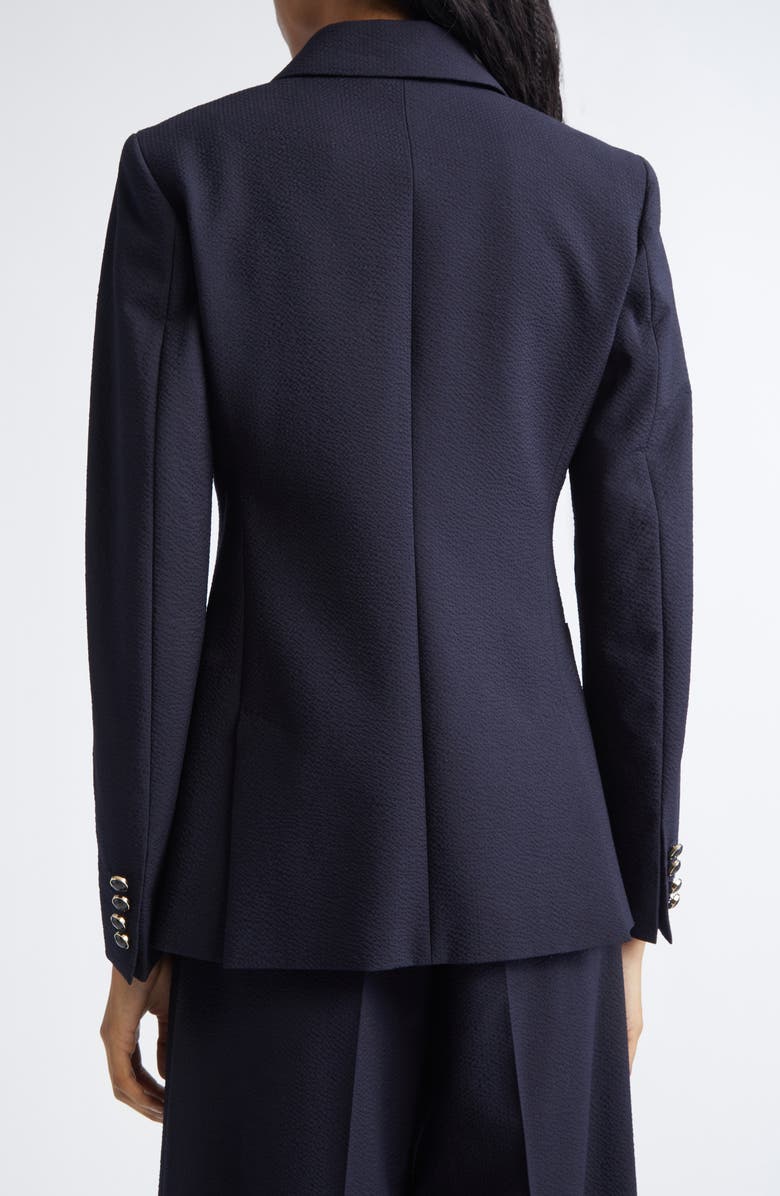Max Mara Ricetta Double Breasted Wool Knit Blazer, Alternate, color, Ultramarine