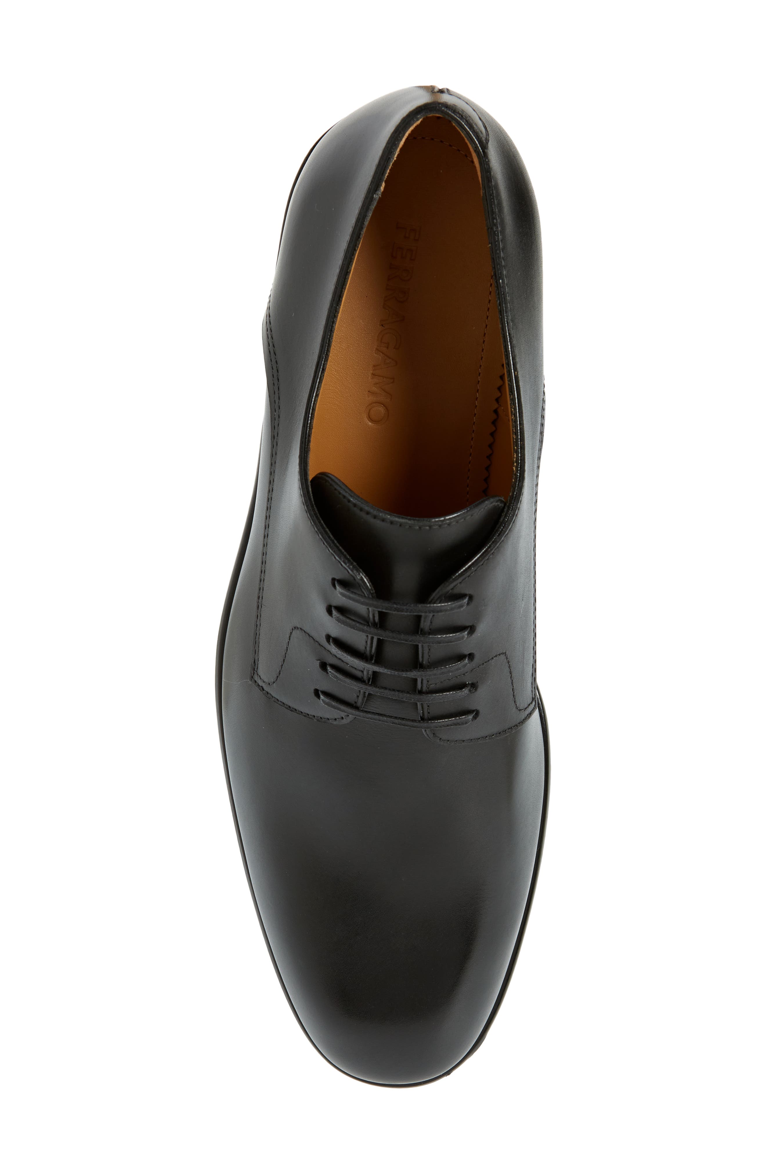 FERRAGAMO Fosco Plain Toe Calfskin Derby, Alternate, color, 