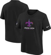 Nike Youth Nike  Black New Orleans Saints 2024 NFL Crucial Catch T-Shirt