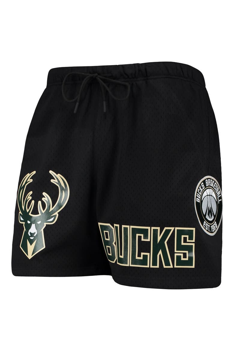 Men's Pro Standard Black Milwaukee Bucks Mesh Capsule Shorts, Alternate, color, Black