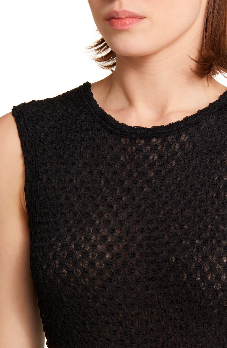 FRAME Sleeveless Mesh Top, Alternate, color, 