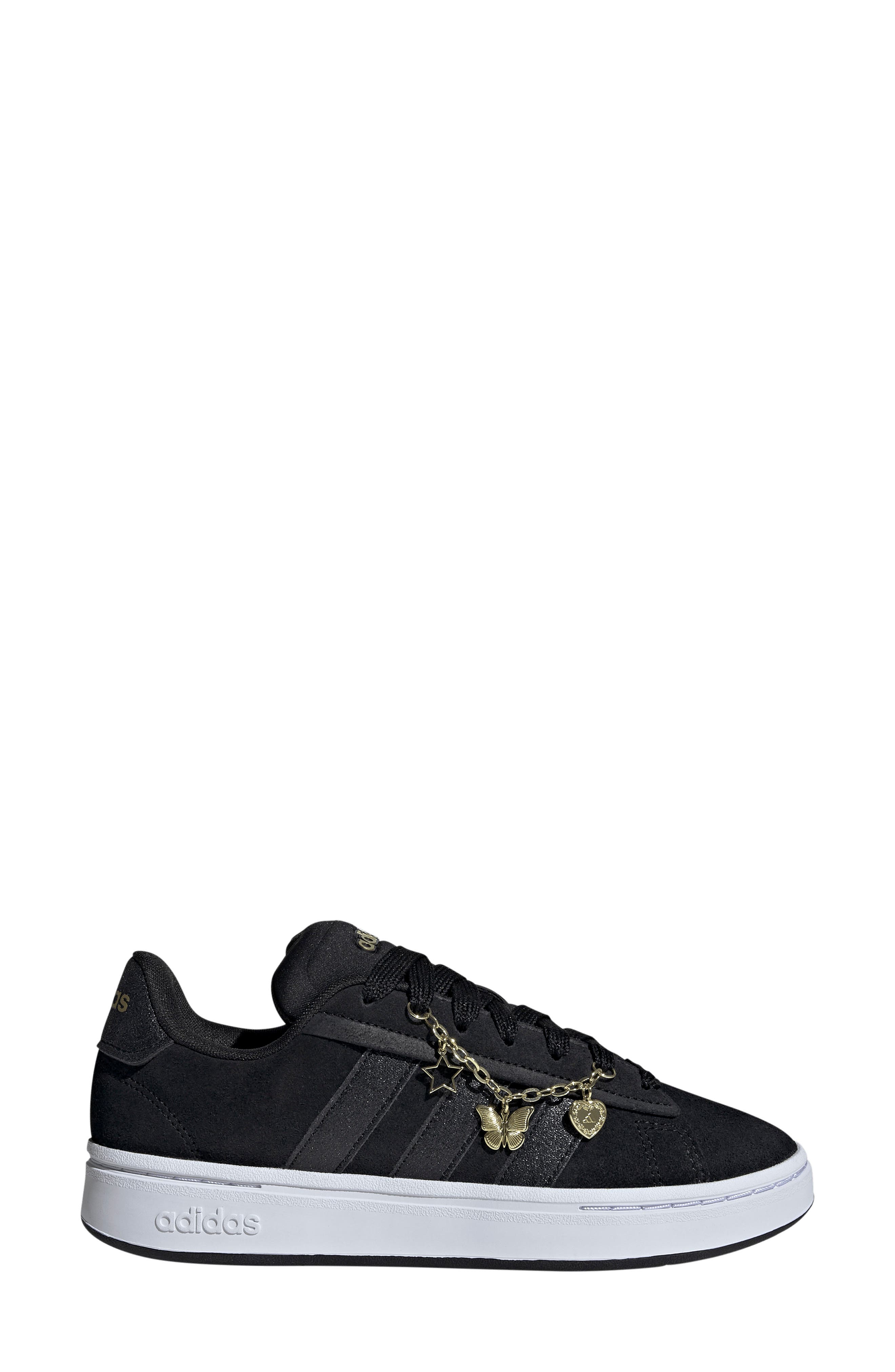 adidas Grand Court Alpha Sneaker, Alternate, color, Core Black/ Black/ White