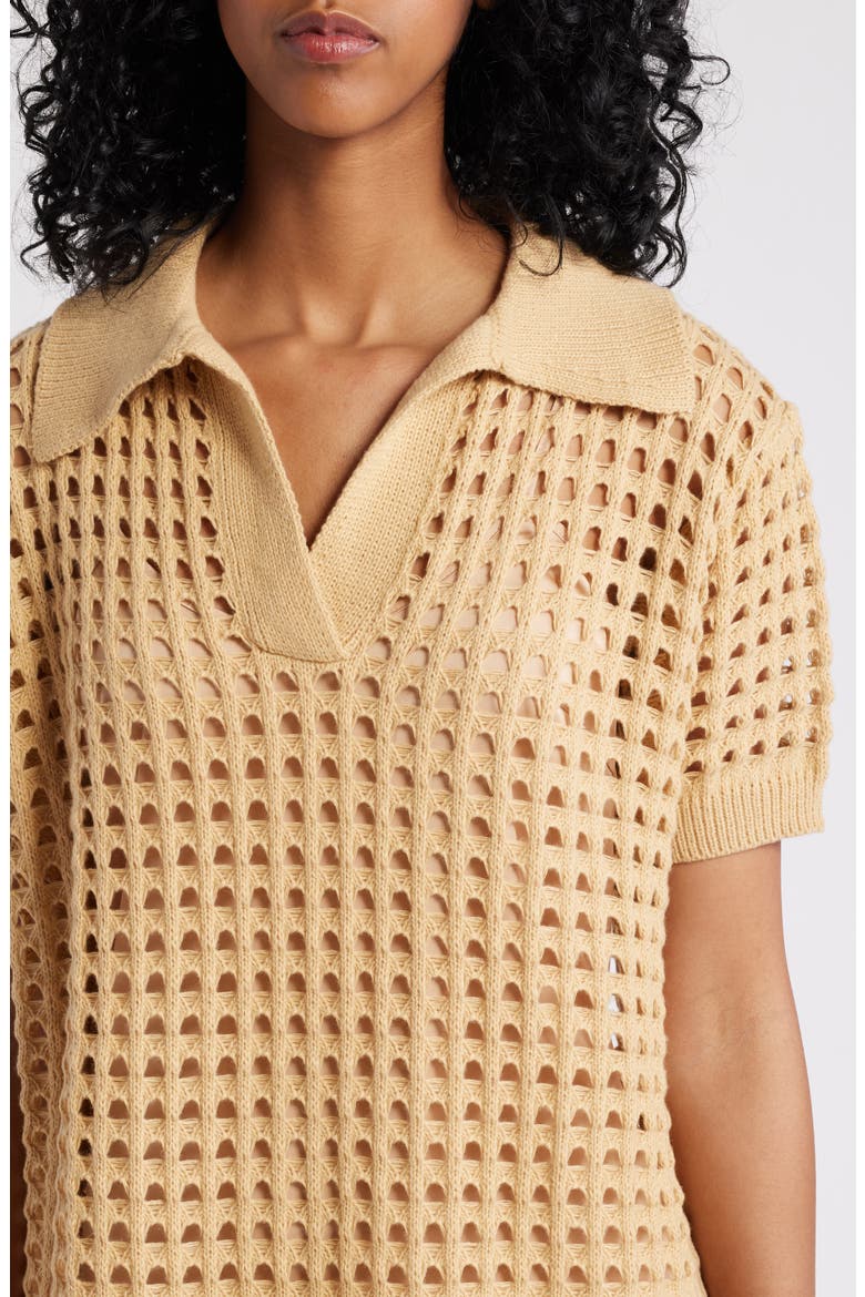 Soul Stuff Open Stitch Knit Dress, Alternate, color, TAN