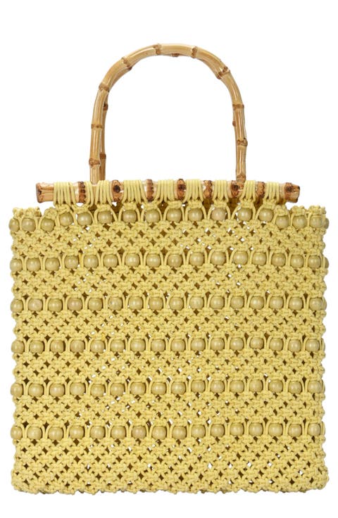 Beaded Crochet Packable Bag