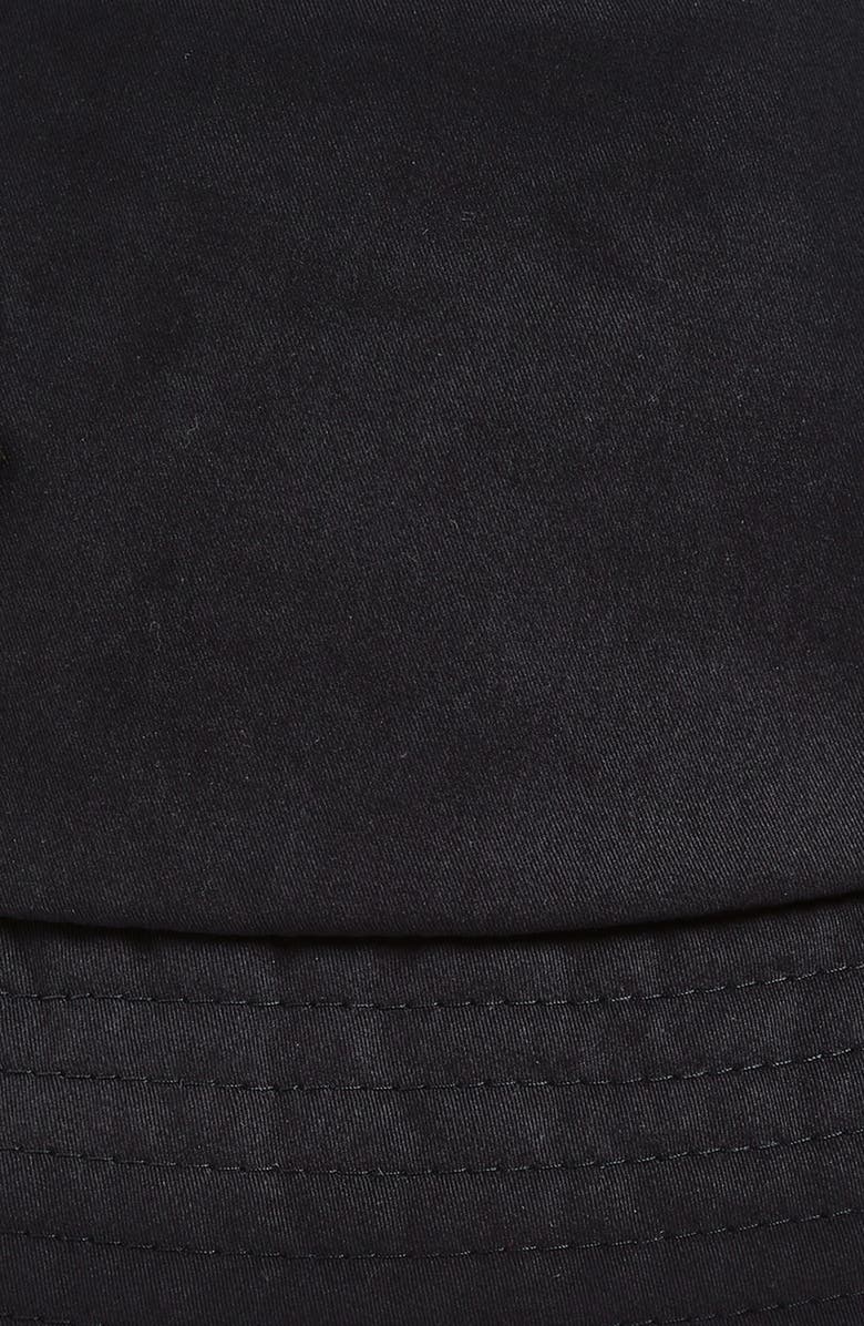 Moncler Reversible Logo Patch Bucket Hat, Alternate, color, Navy