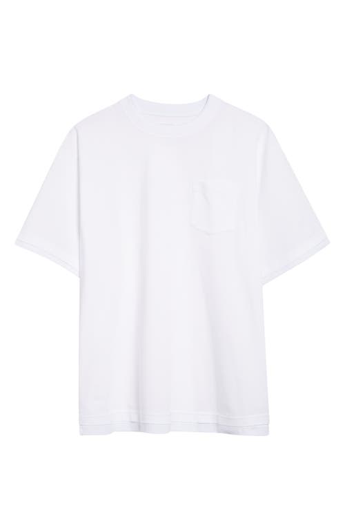 Sacai Layered Cotton-jersey T-shirt In White