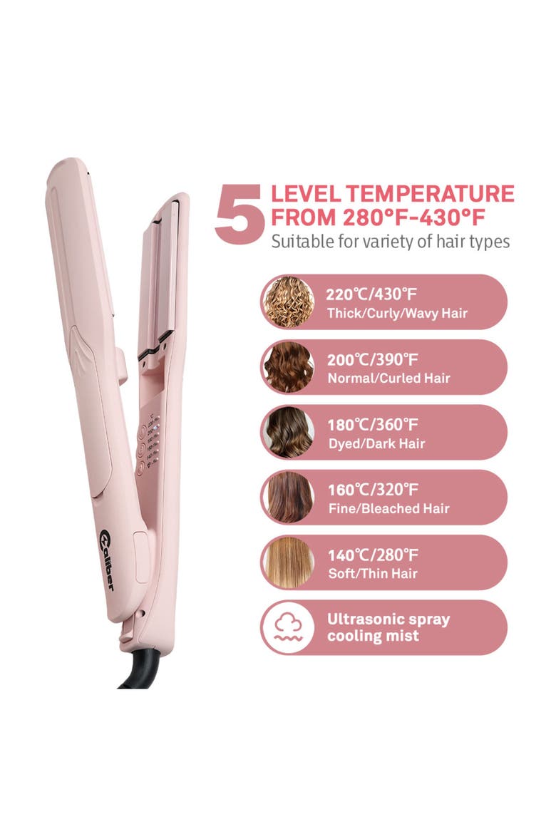 Vapure Professional Flat Iron Hair Straightener, Alternate, color, Pink