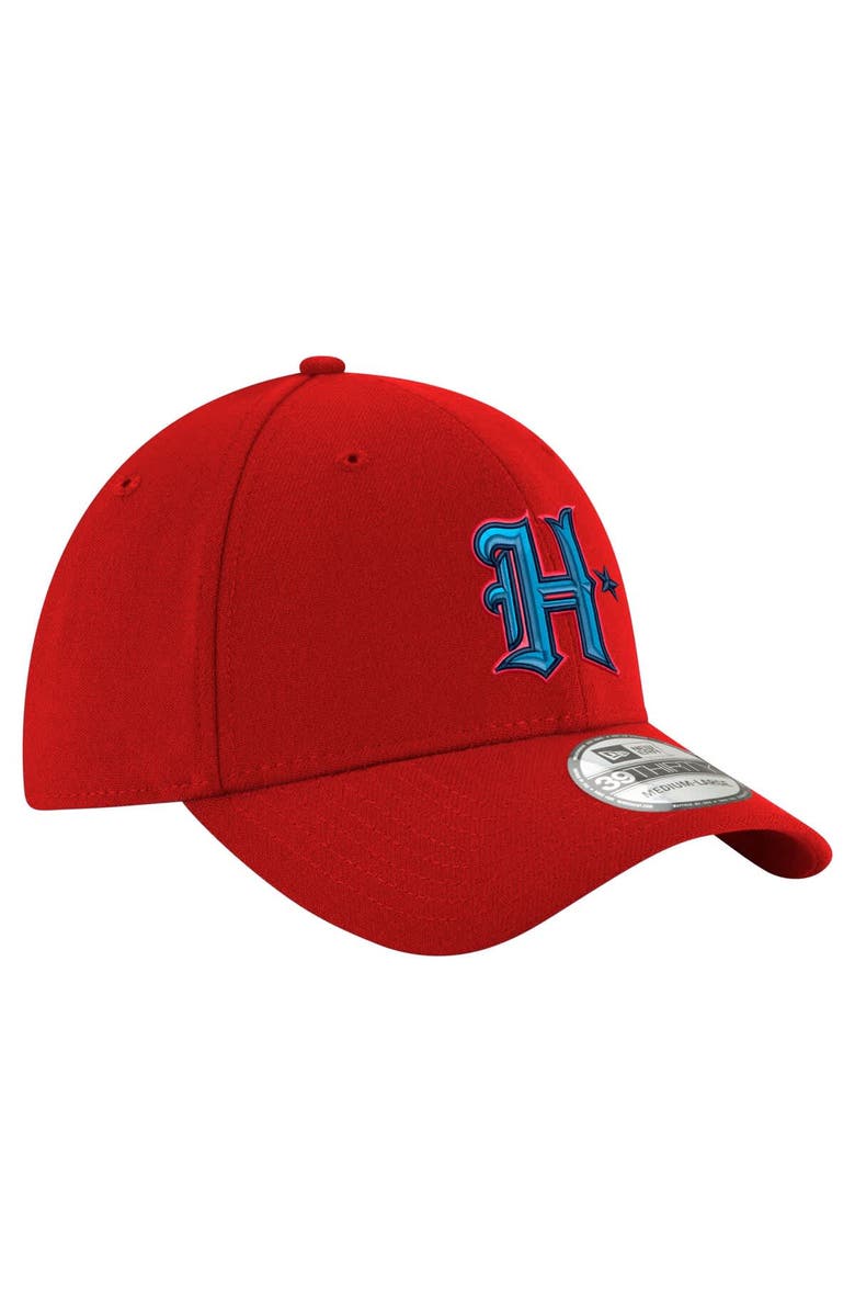 New Era Men's New Era  Red Houston Texans Throwback Crawl Standard 39THIRTY Flex Hat, Alternate, color, 