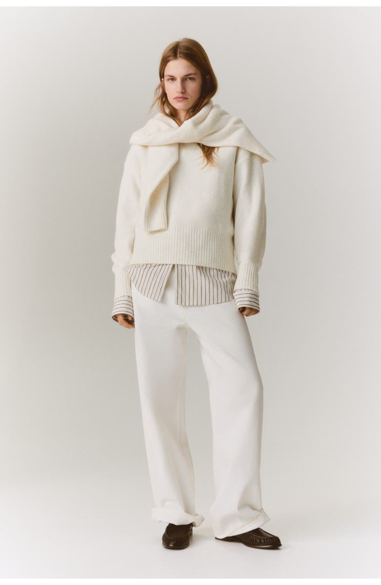 H&M Oversized Jumper, Alternate, color, Cream