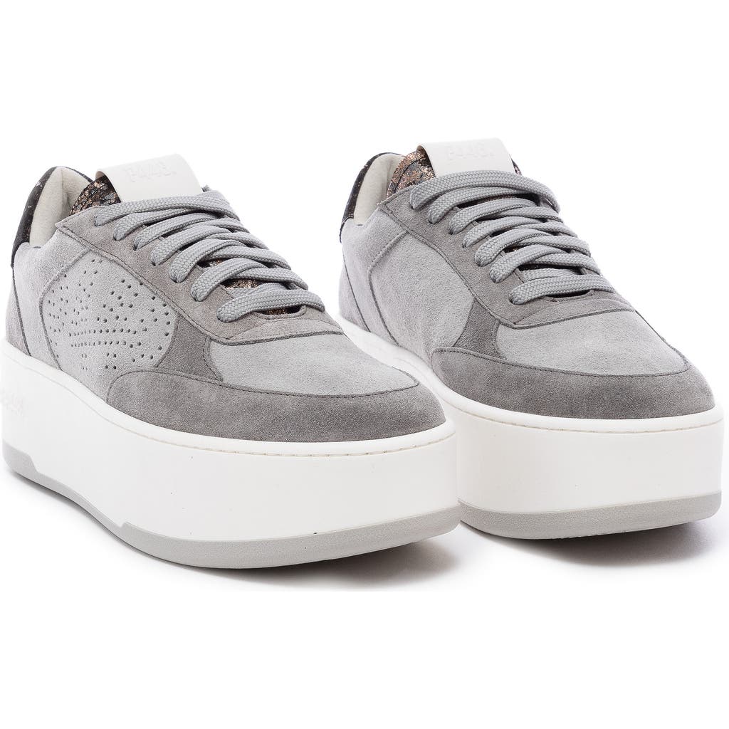P448 Empire Platform Sneaker In Grey-giove