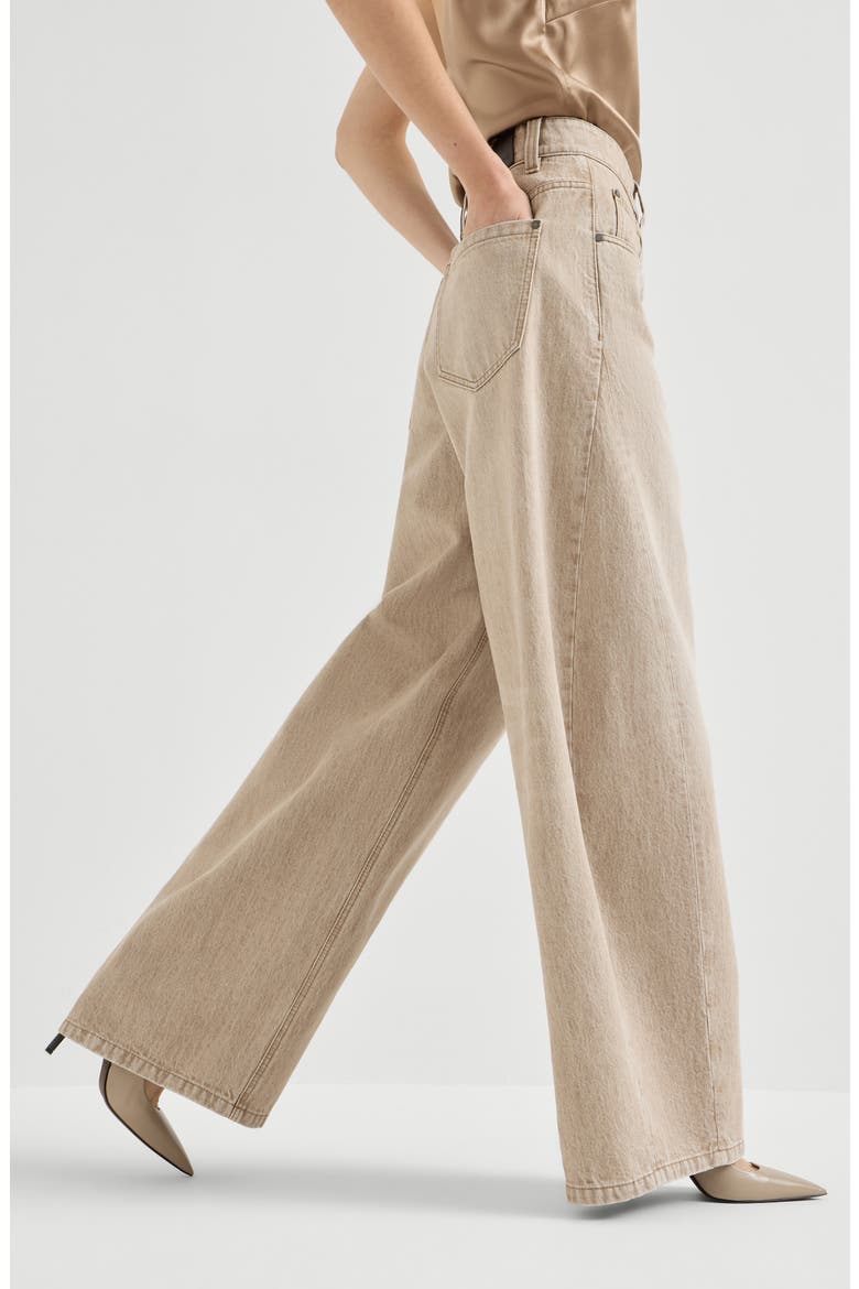 Authentic denim trousers, Alternate, color, Beige
