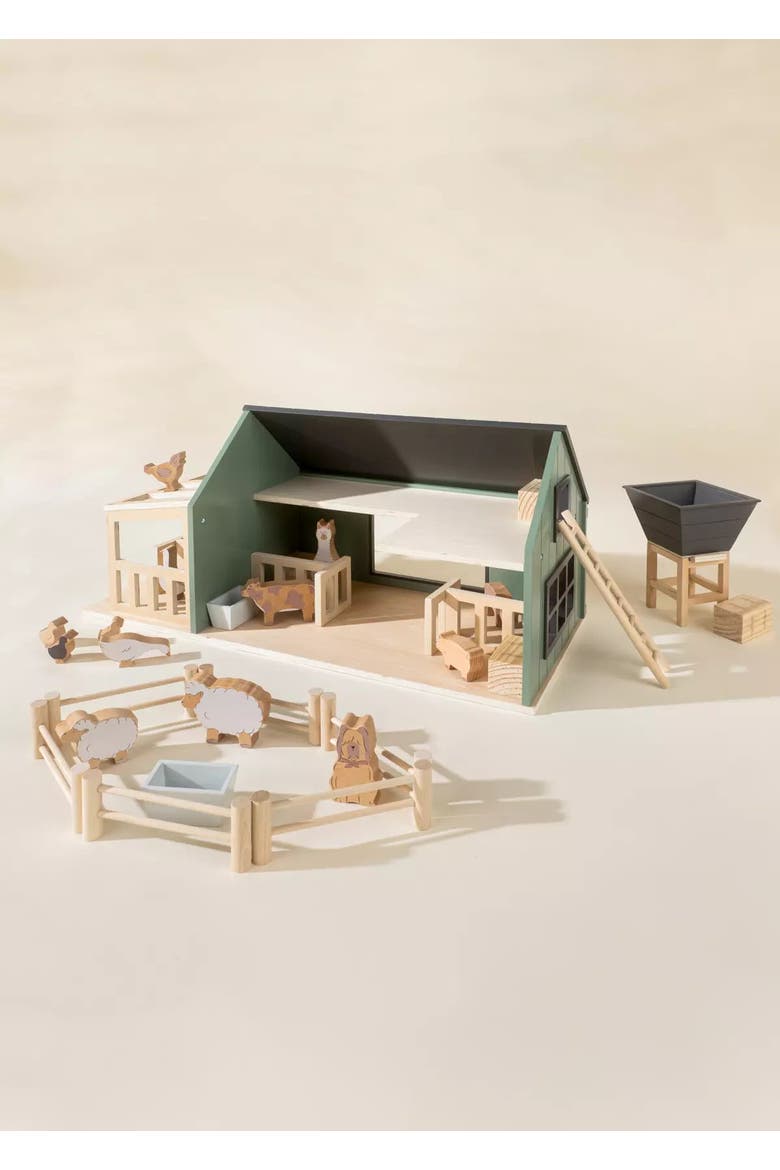 Wooden Farm & Accessories Set, Alternate, color, Multicolor