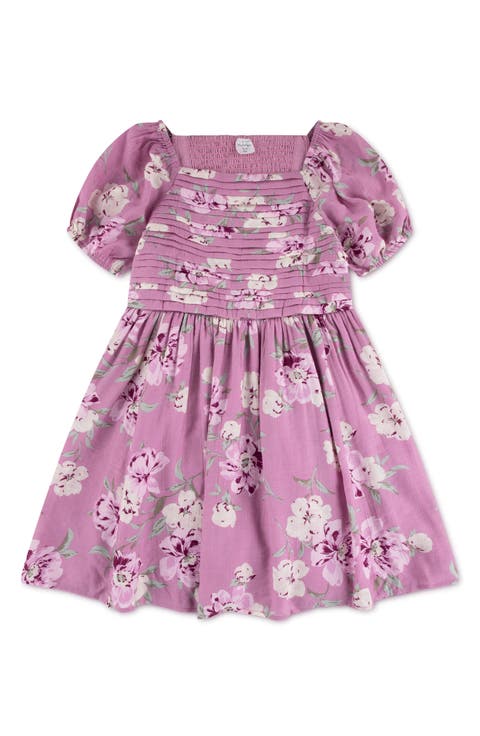 Emerson Floral Crinkle Dress (Little Kid & Big Kid)