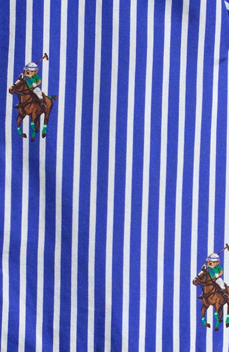 Ralph Lauren Pony Bear Stripe Ruffle Shirt & Pants Set, Alternate, color, Equestrian Bear Stripe
