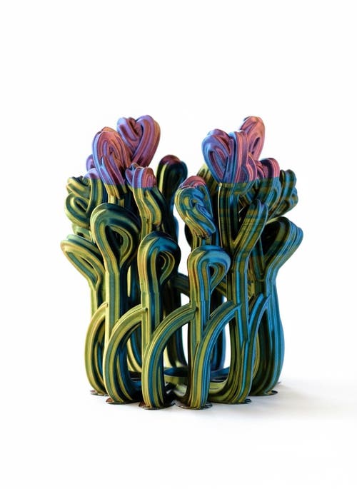Form & Seek Superbloom Vase In Blue