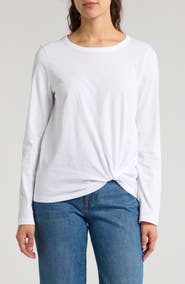Madewell Front Twist Cotton Top