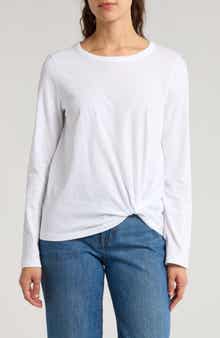 Madewell Front Twist Cotton Top