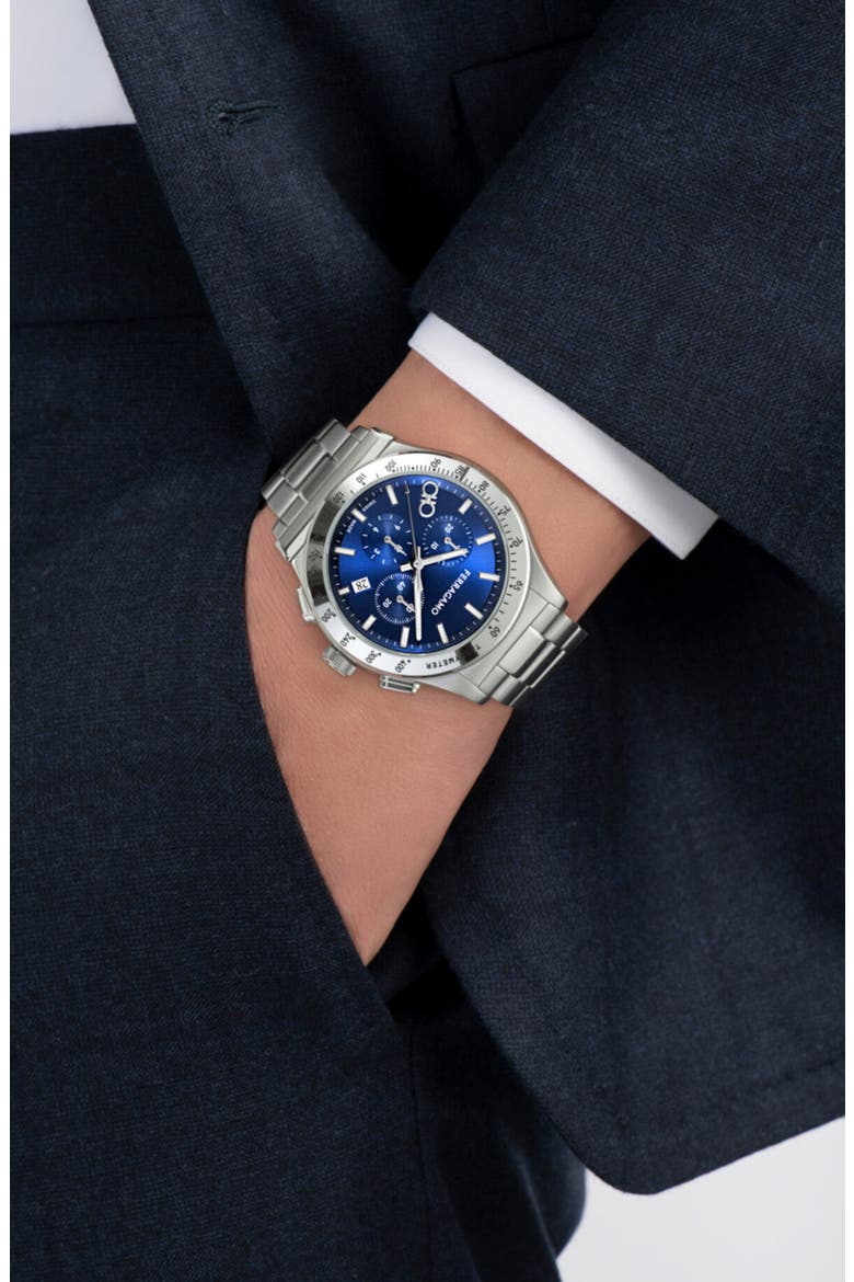 1927 Chronograph Bracelet Watch, 42mm, Alternate, color, STAINLESS STEEL