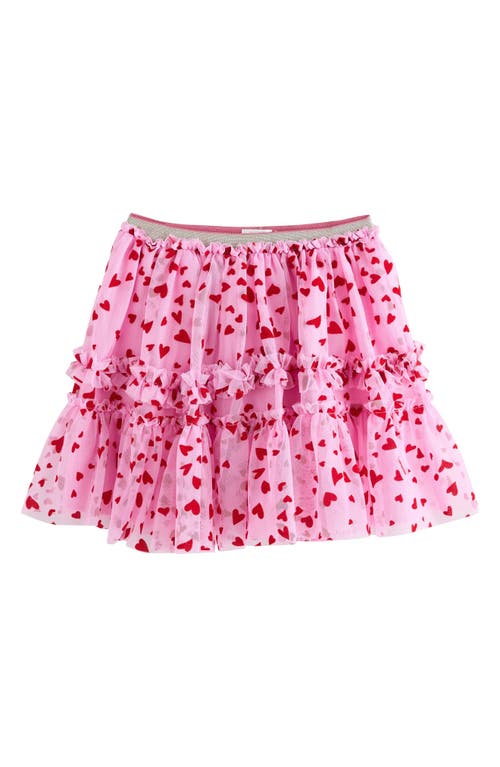 Next Kids' Heart Mesh Tutu Skirt In Pink