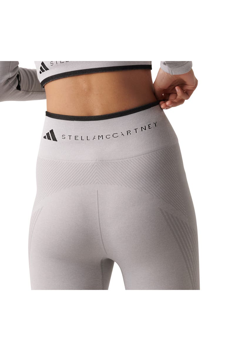adidas by Stella McCartney TrueStrength Seamless Leggings, Alternate, color, Mgh Solid Grey/ White/ Black
