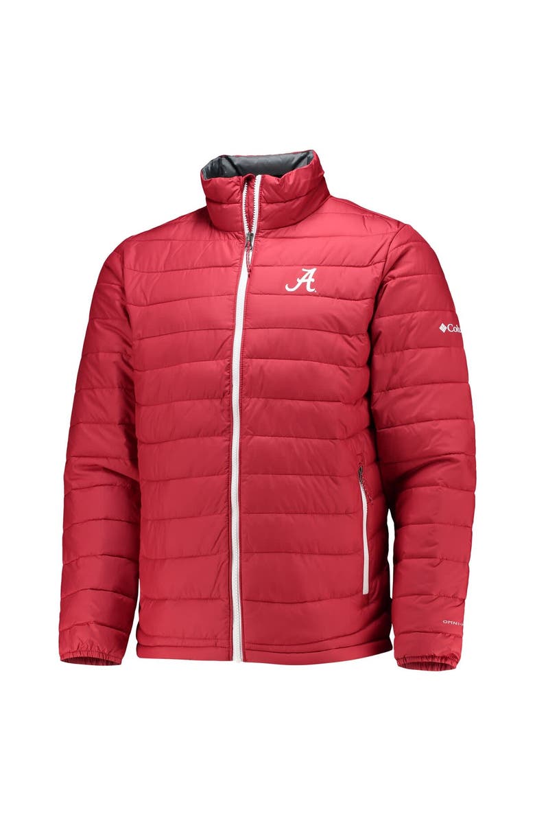 Columbia Men's Columbia Crimson Alabama Crimson Tide Powder Lite Omni-Heat Reflective Full-Zip Jacket, Alternate, color, 