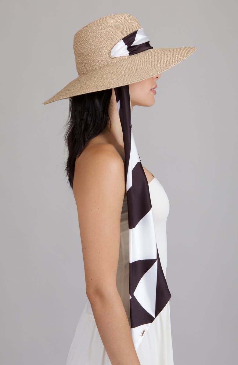 Eugenia Kim Cassidy UPF 25+ Packable Straw Fedora, Alternate, color, Sand