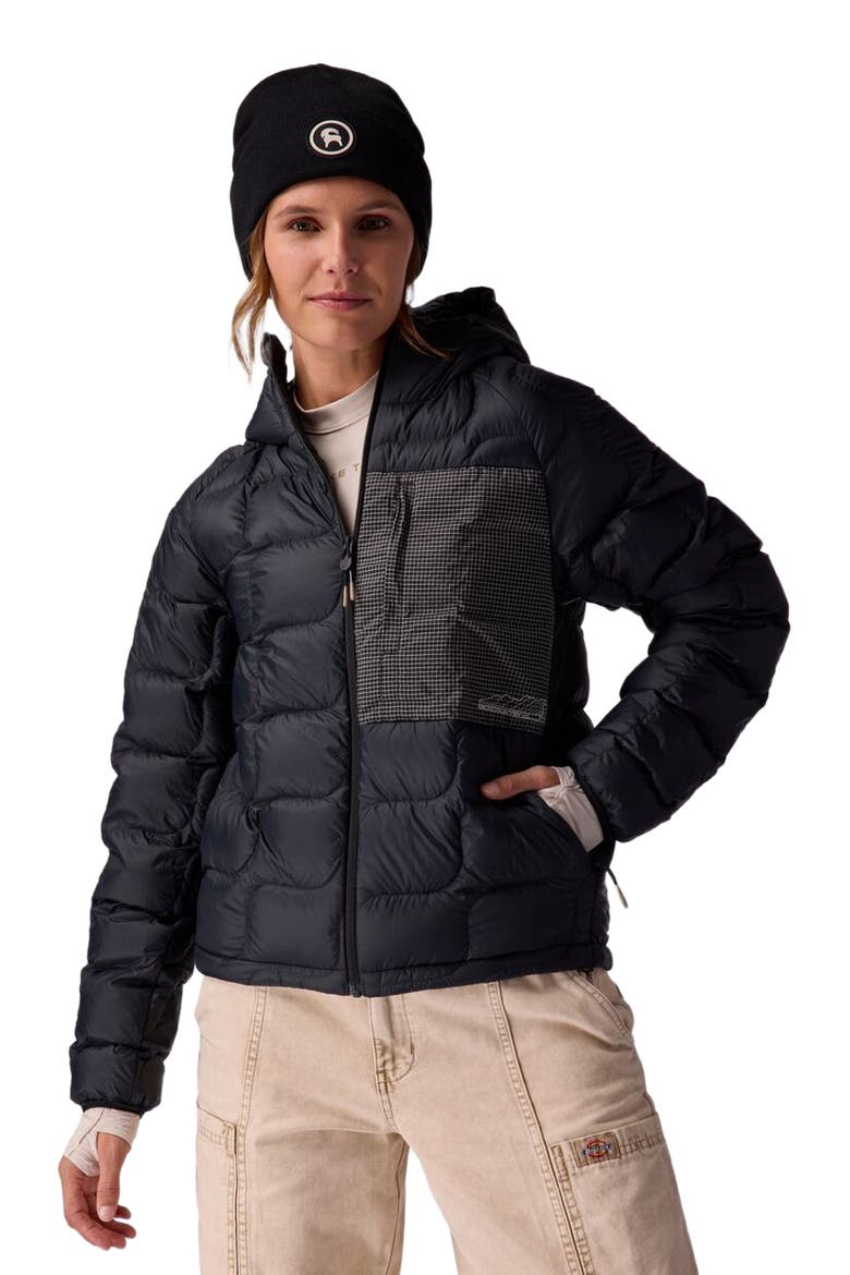 Waas Allied Down Hooded Jacket - Women's, Main, color, Black