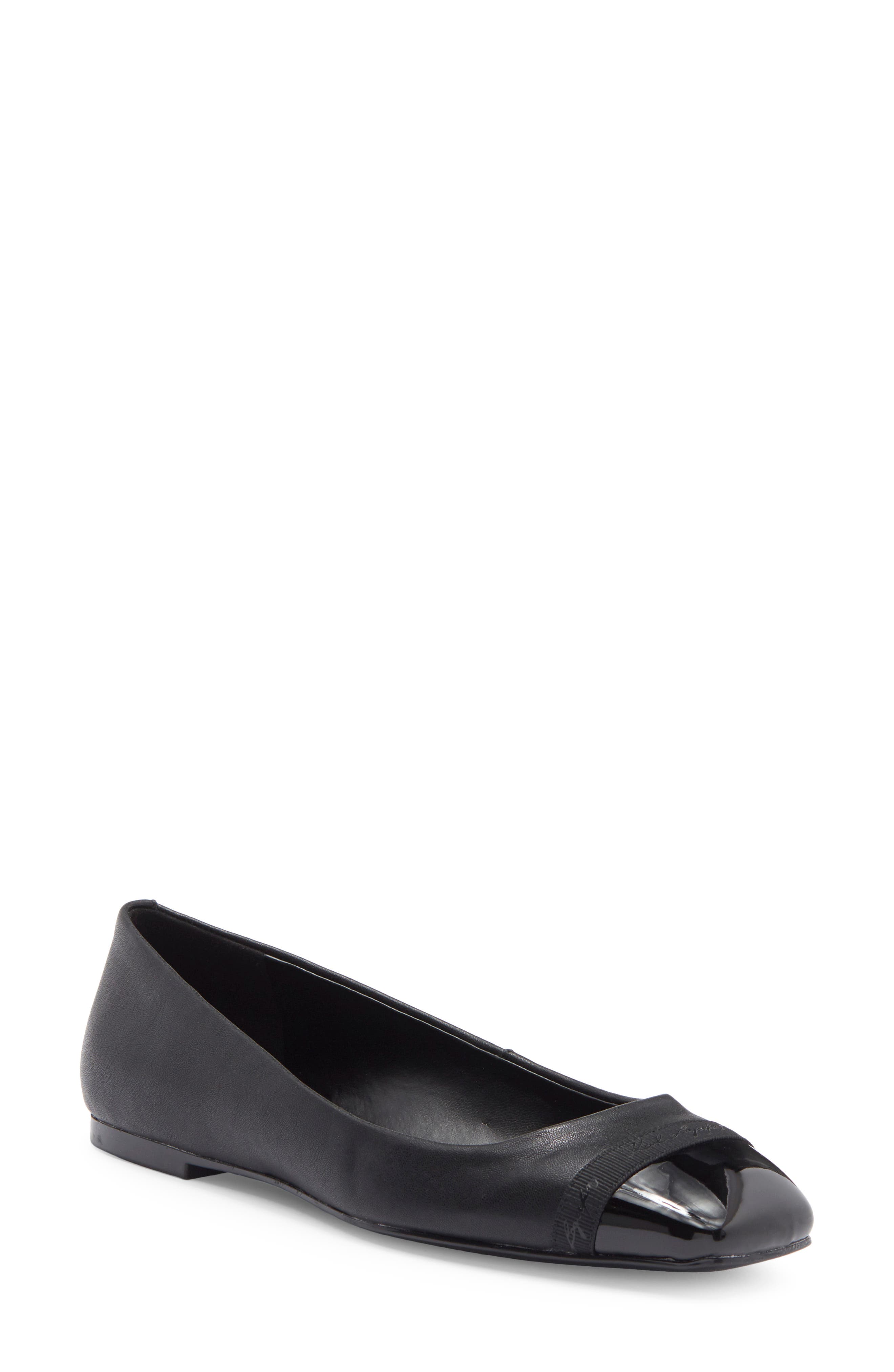 KARL LAGERFELD PARIS Zofia Cap Toe Ballet Flat