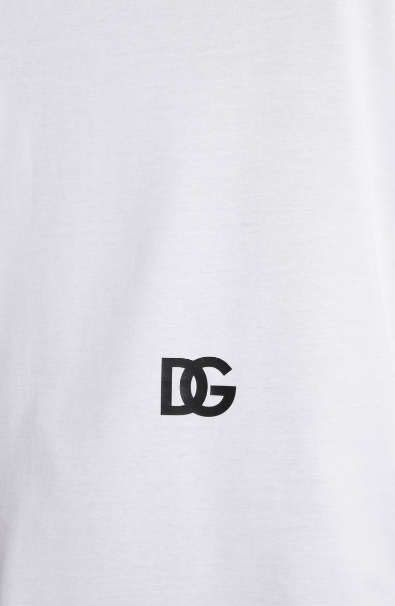 Dolce&Gabbana DG Logo Graphic T-Shirt, Alternate, color, W0800 Bianco Ottico