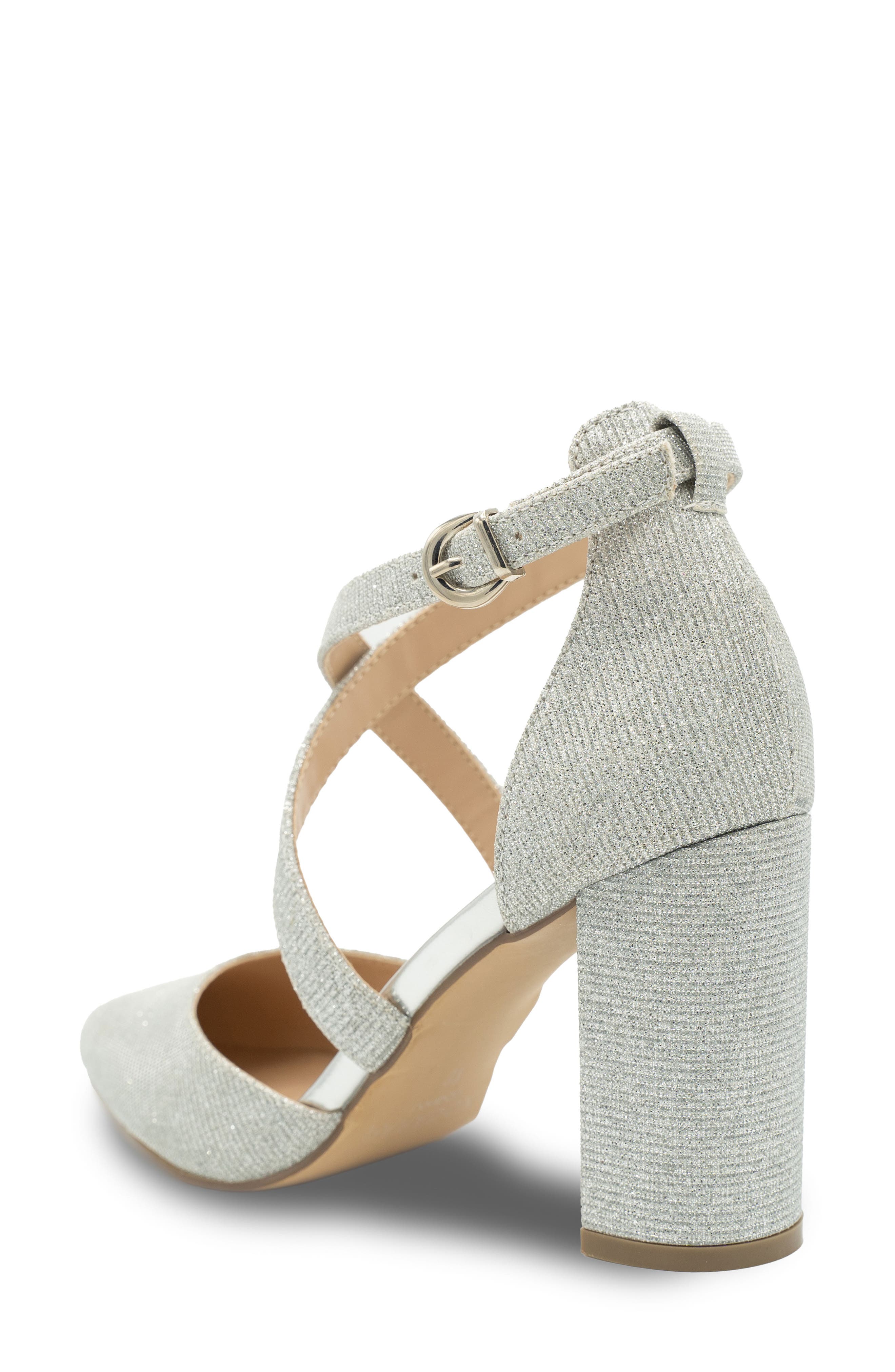 Paradox London Pink Rylee Pointed Toe Pump, Alternate, color, Silver