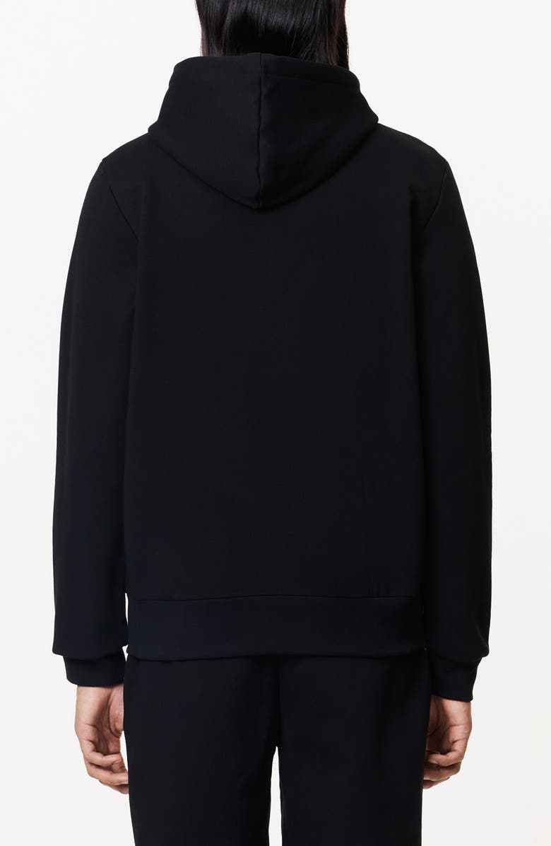 Lacoste Zip Hoodie, Alternate, color, Noir