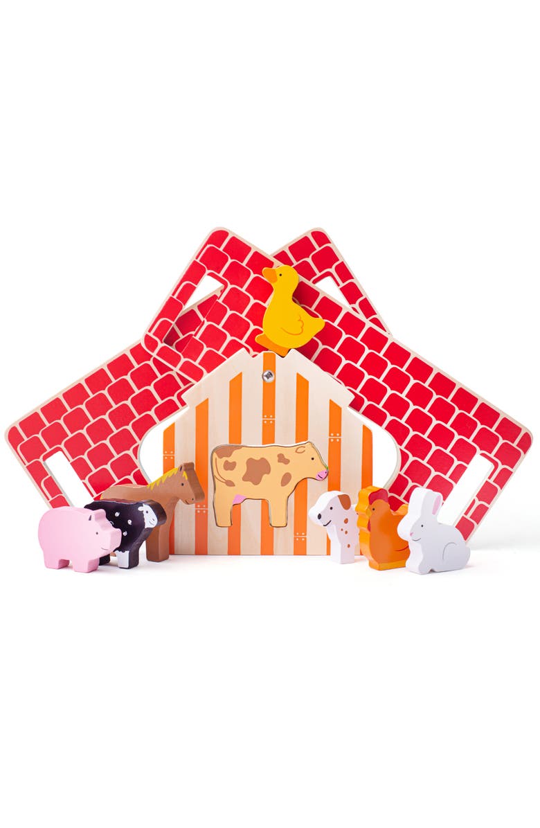 Bigjigs Baby Farmhouse Sorter, Main, color, 