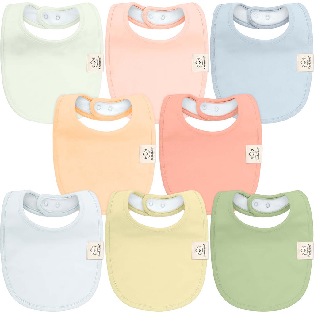 Keababies 8-pack Baby Drool Bibs In Dew