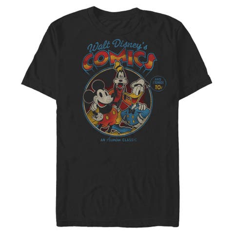 Men's Mickey & Friends An American Classic Trio  Graphic T-Shirt