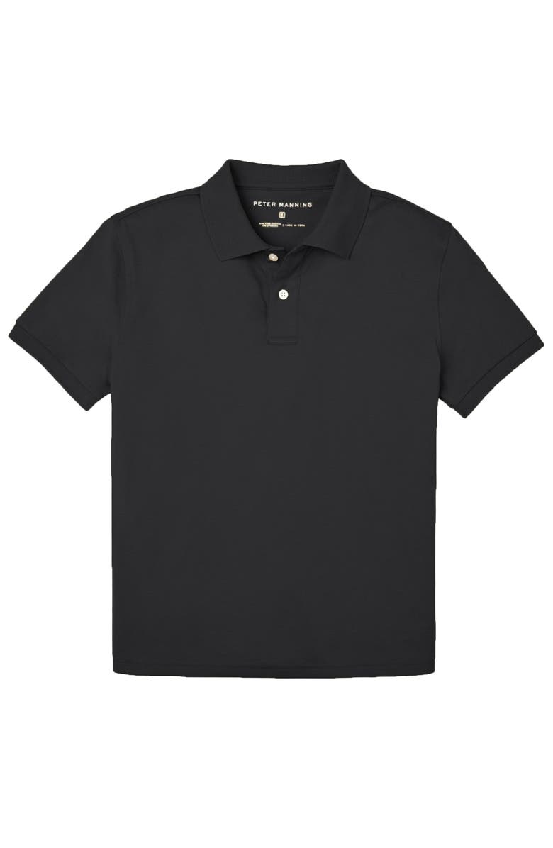 Peter Manning James Polo Shirt, Main, color, Black