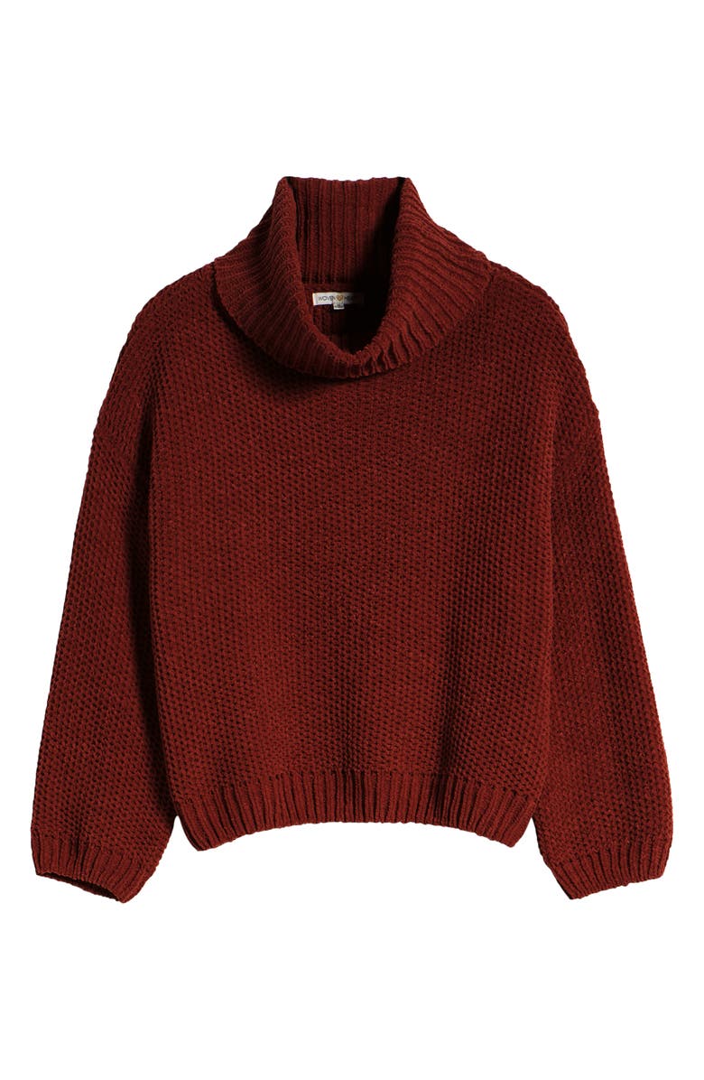 Woven Heart Chenille Turtleneck Sweater, Alternate, color, 