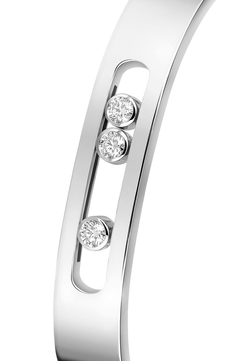 Move Jo Open Diamond Bracelet, Alternate, color, WHITE GOLD