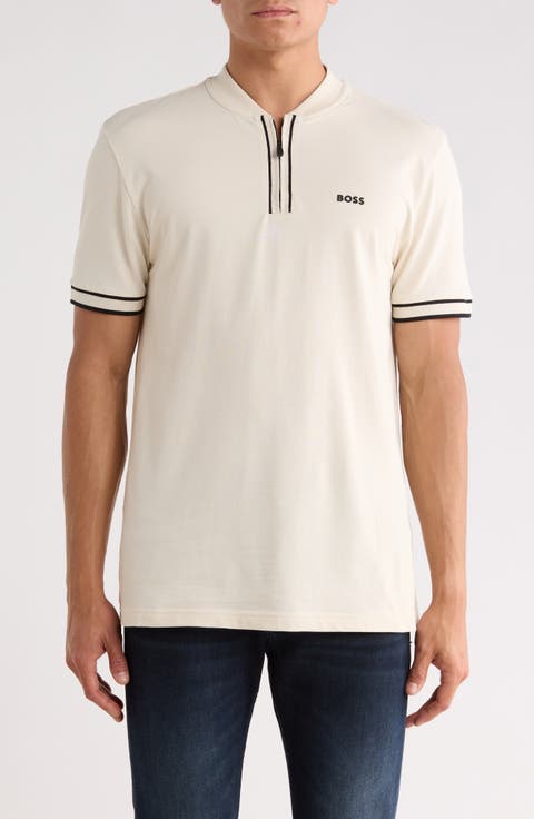 Pariq Quarter Zip Knit Polo
