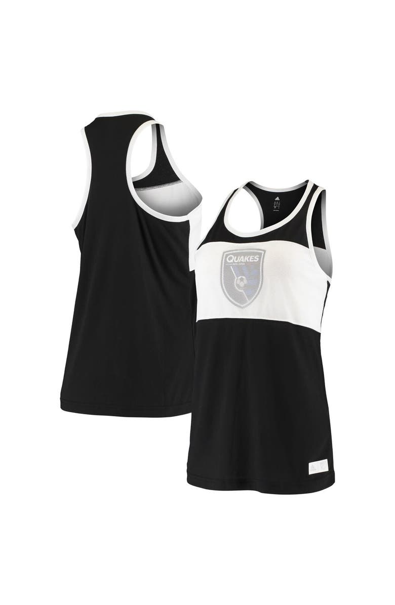 adidas Women's adidas Black San Jose Earthquakes Finished Tank Top, Main, color, Black
