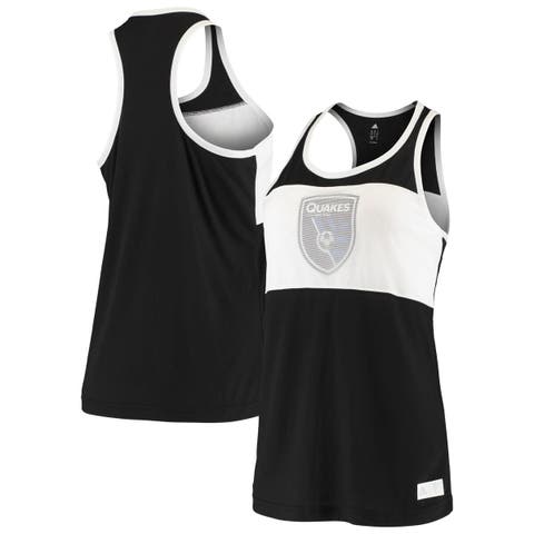 Women's adidas Black San Jose Earthquakes Finished Tank Top