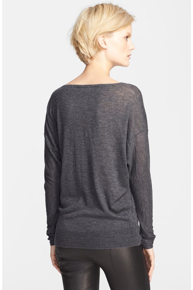 Dolman Boatneck Sweater, Alternate, color, CARBON