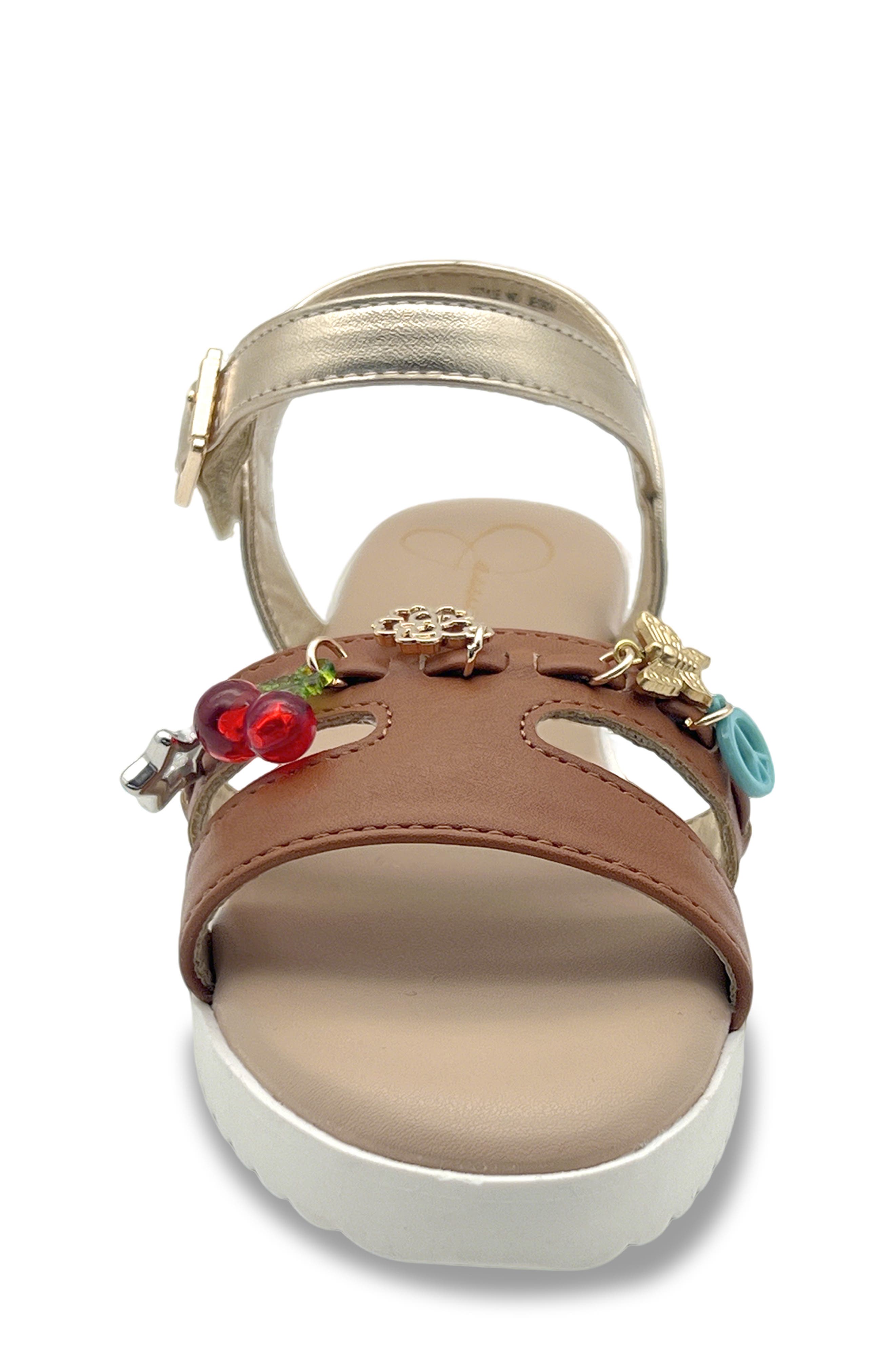 Kids' Ciara Gracie Sandal, Alternate, color, COGNAC