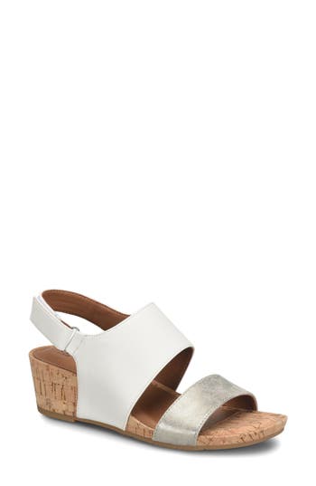 Eurosoft Reba Slingback Wedge Sandal In Parchment