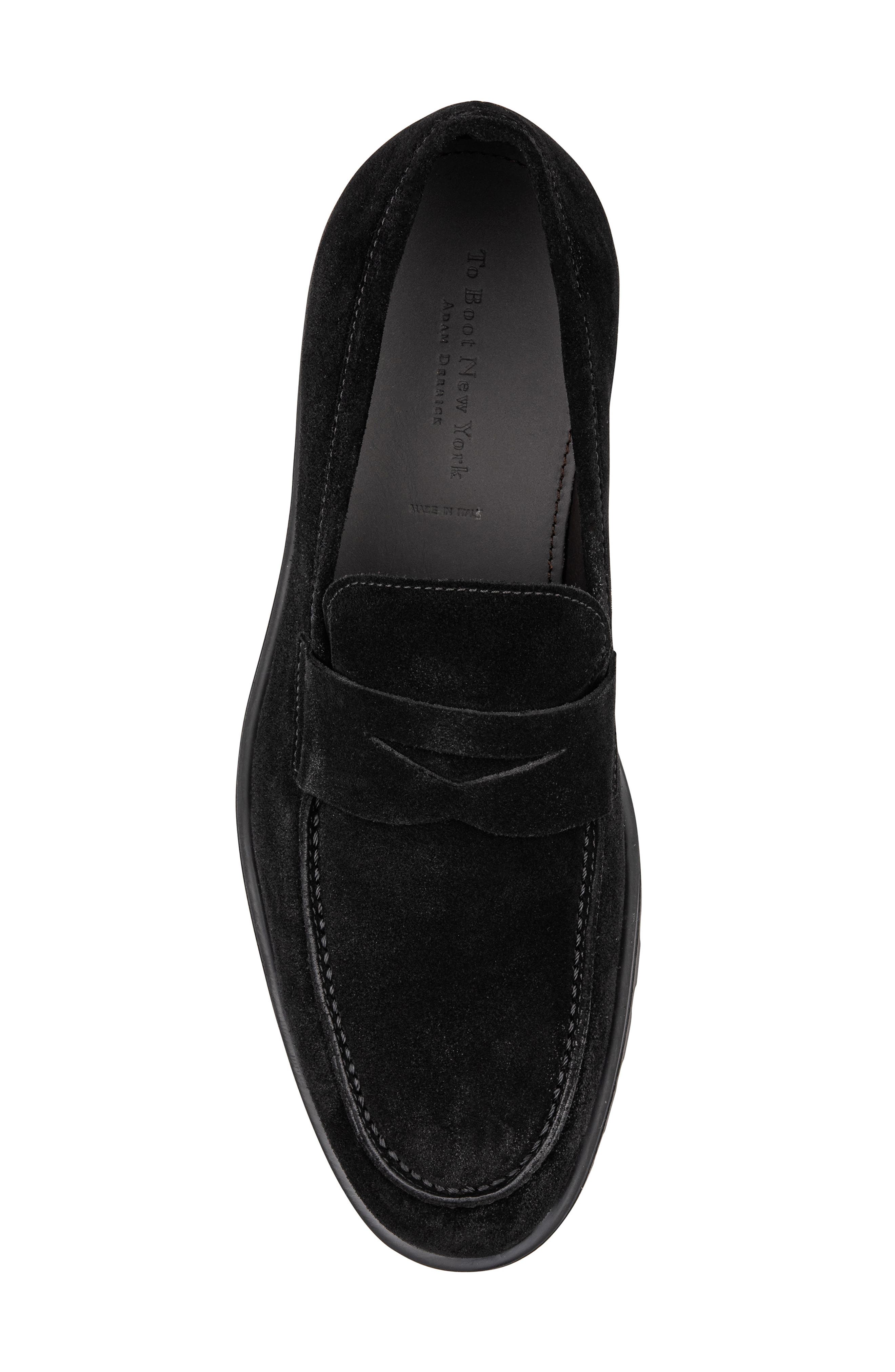 Norton Penny Loafer, Alternate, color, SUEDE SPORT BLACK