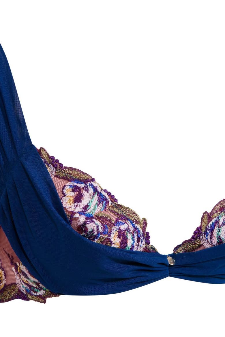 Marien Tulle Bra, Alternate, color, Navy
