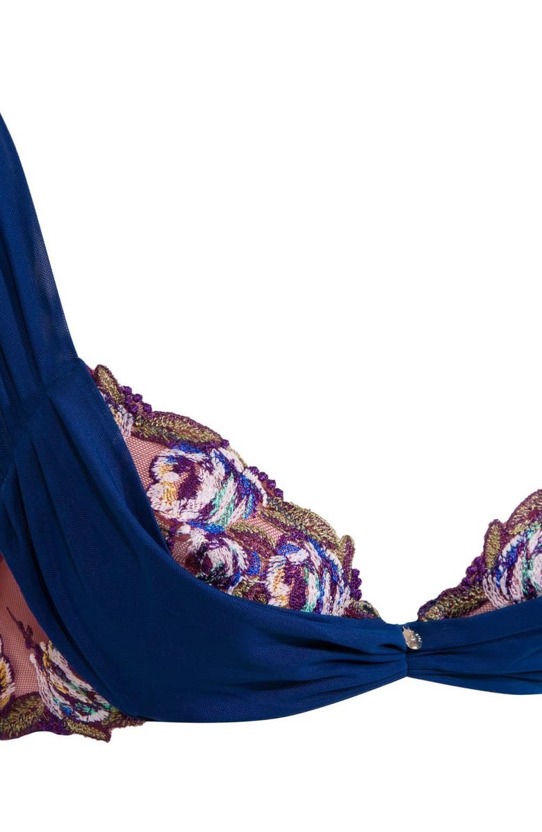 House Of Silk Marien Tulle Bra, Alternate, color, Navy