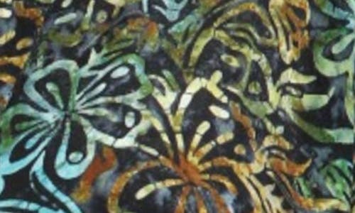 Apny Floral Print Popover Top In Green Multi
